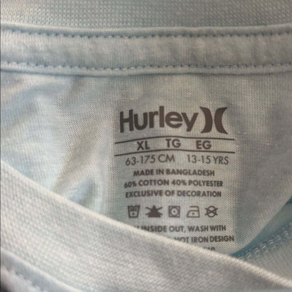 Hurley Light Blue Pelican Graphic boys T-Shirt - Picture 5 of 5